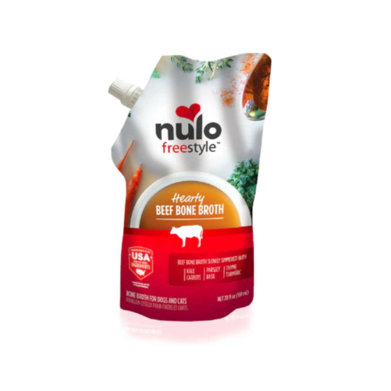 Nulo Nulo Freestyle Dog & Cat Bone Broth Beef 20oz