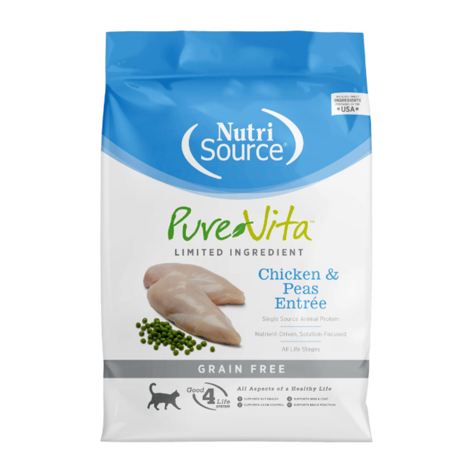 PureVita PureVita Cat Grain Free Chicken & Peas 4#