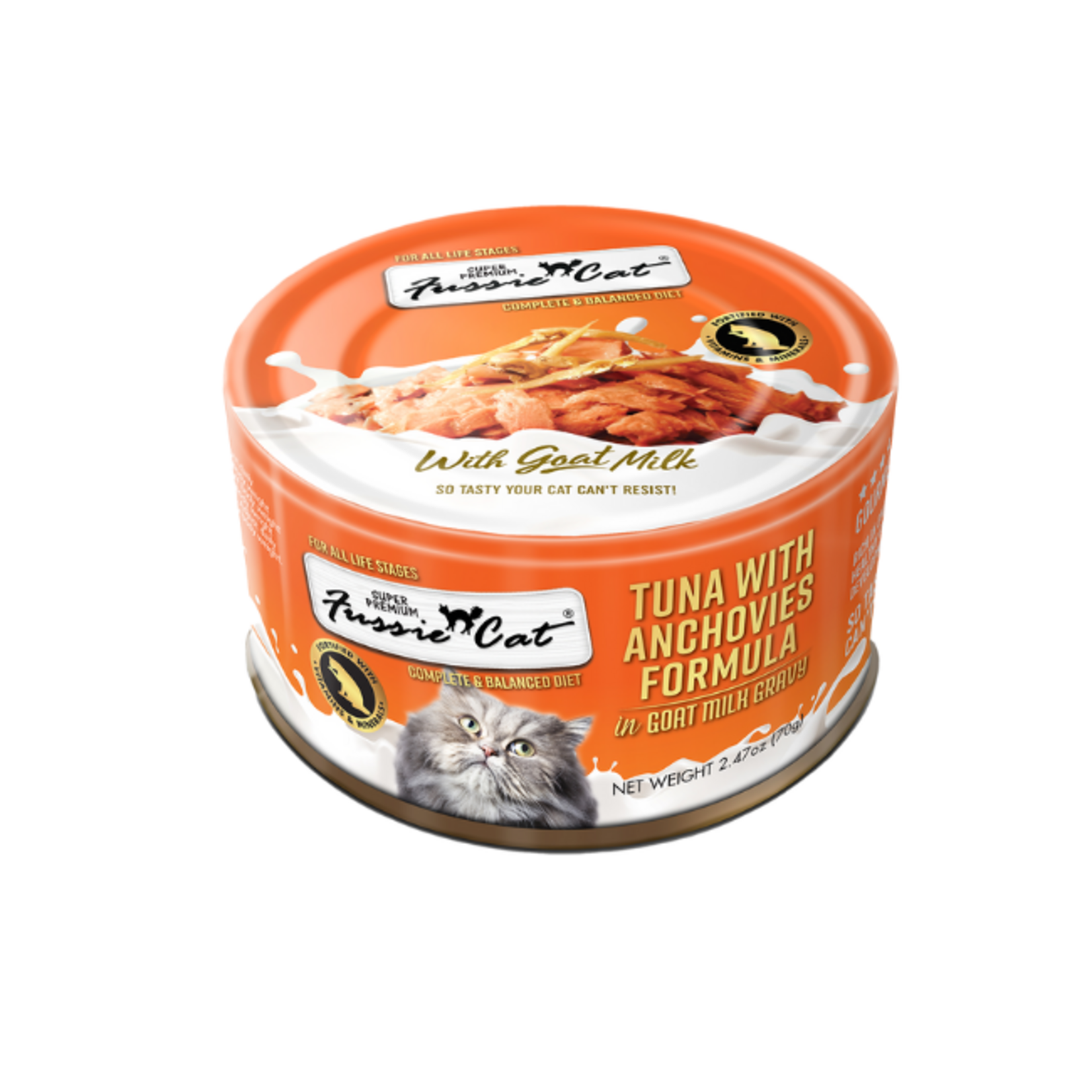 Fussie Cat Fussie Cat Tuna & Anchovies in Goat Milk 2.47oz