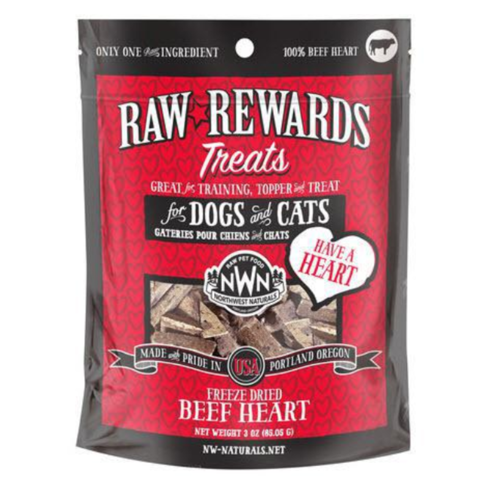 Northwest Naturals Northwest Naturals FD Raw Rewards Beef Heart 3oz