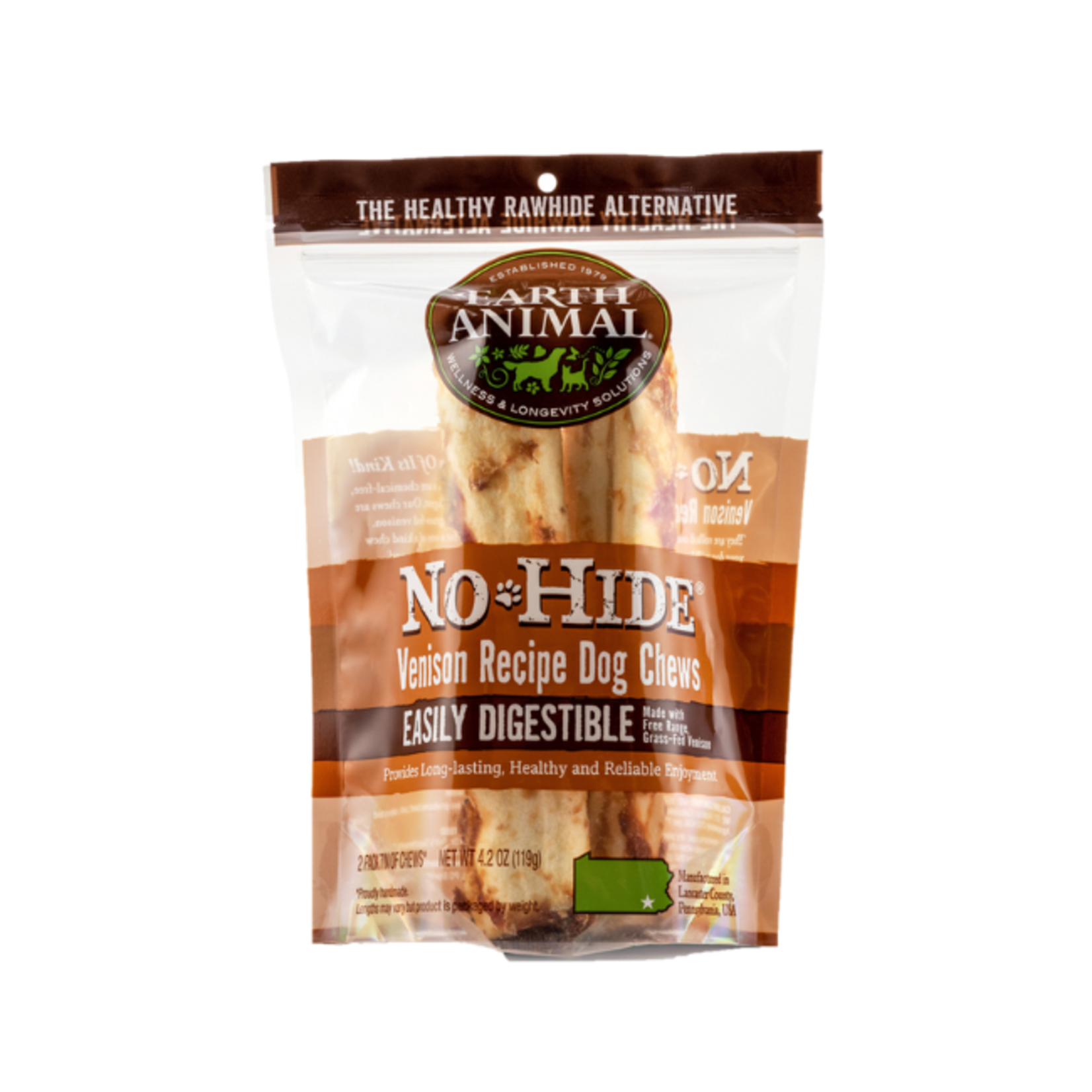 Earth Animal Earth Animal No-Hide Venison 7'' 2-Pack