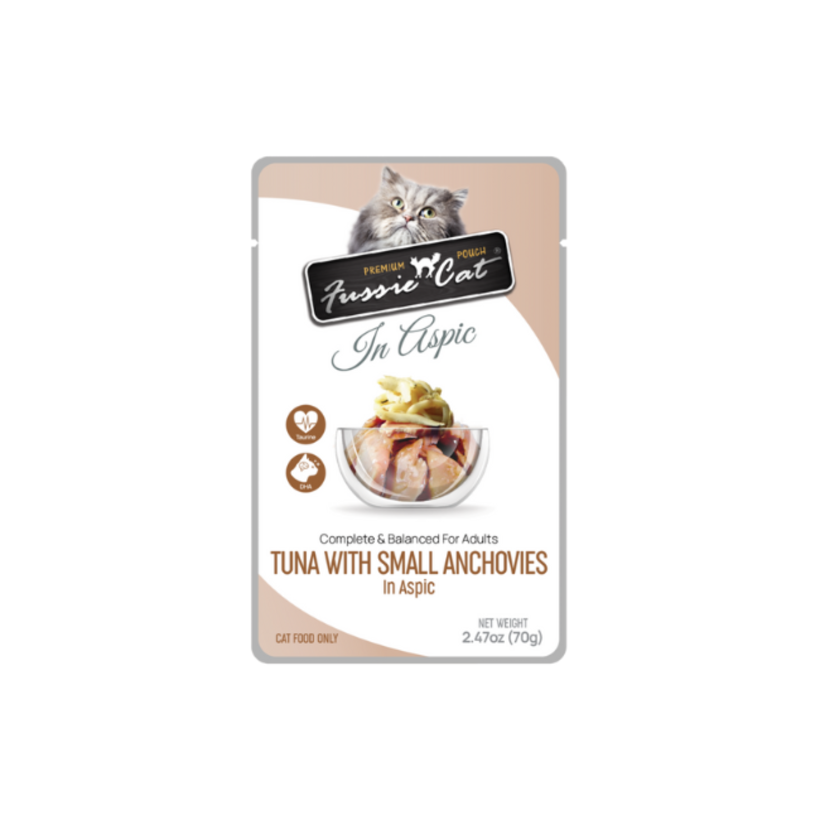 Fussie Cat Fussie Cat Pouch Tuna & Anchovies In Aspic 2.47oz