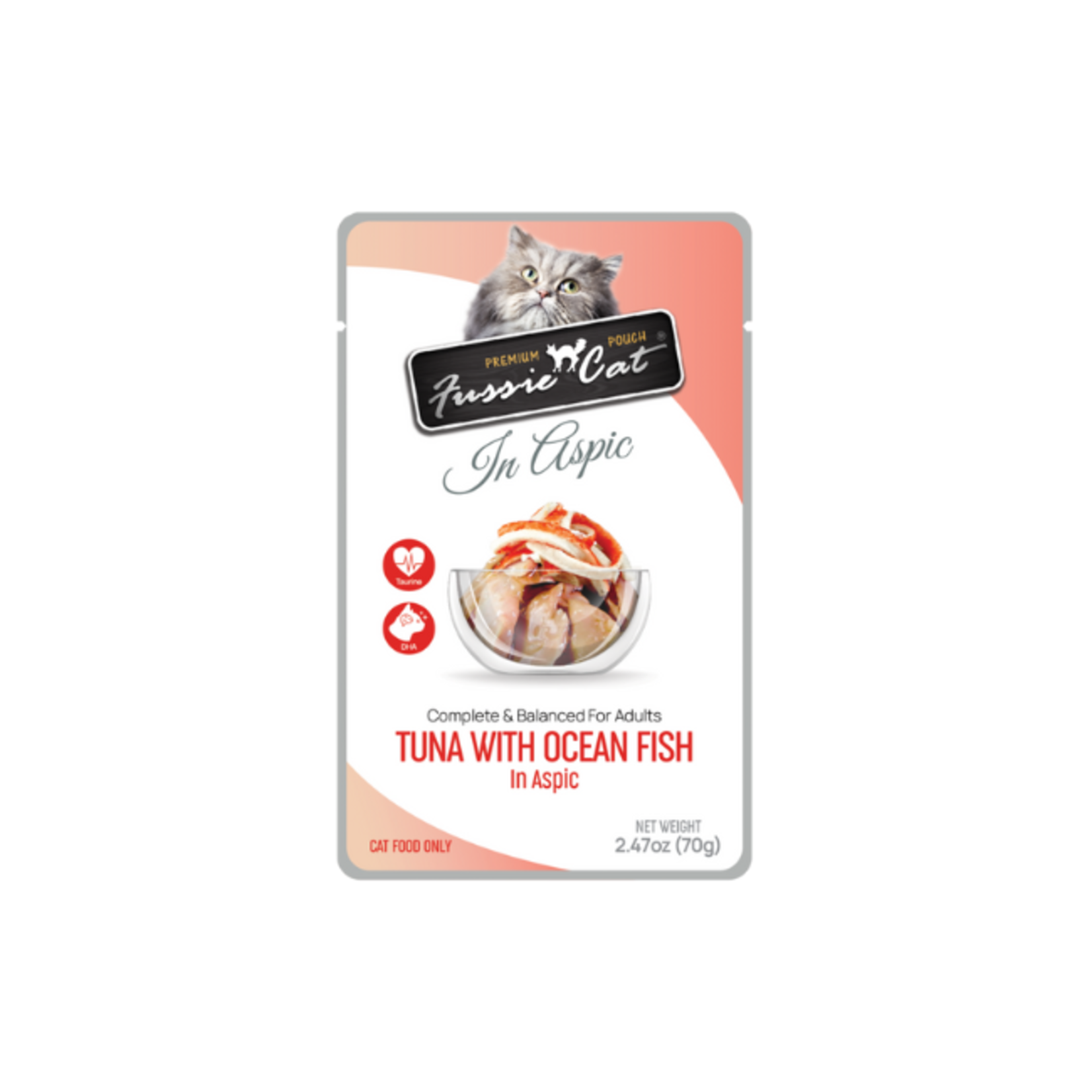Fussie Cat Fussie Cat Pouch Tuna & Oceanfish in Aspic 2.47oz