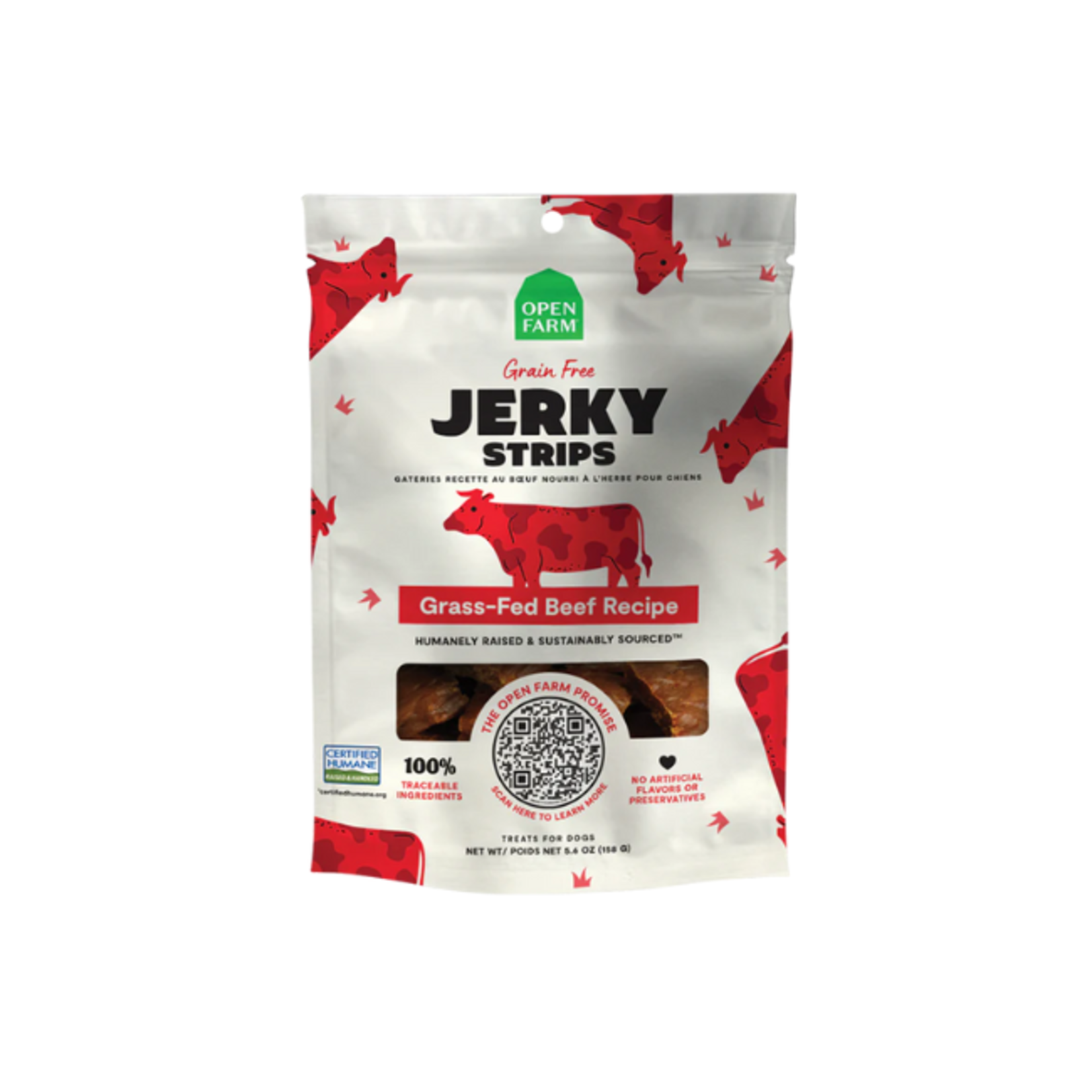Open Farm Open Farm Jerky Strip Beef 5.6oz