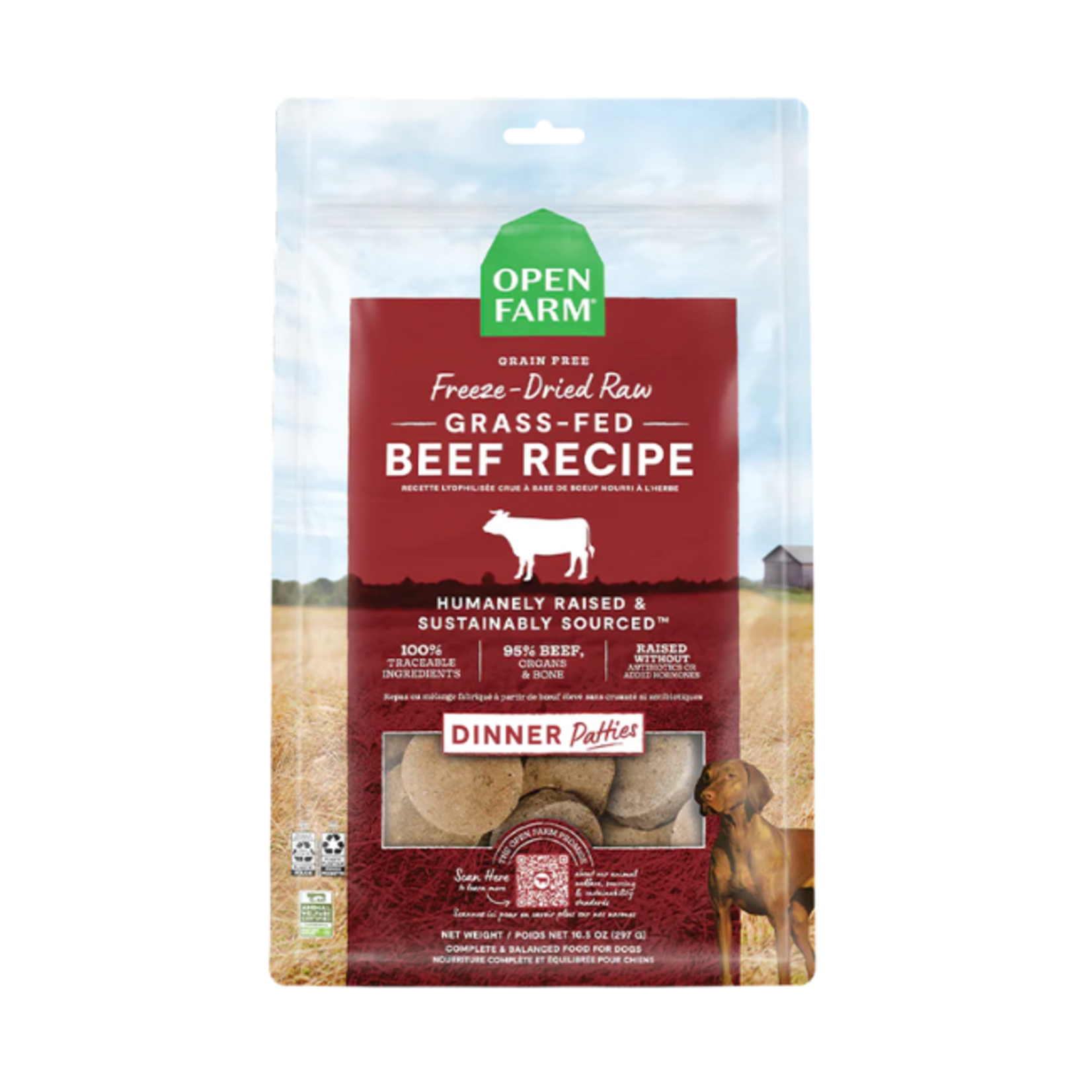 Open Farm Open Farm FD Patties Beef 10.5oz