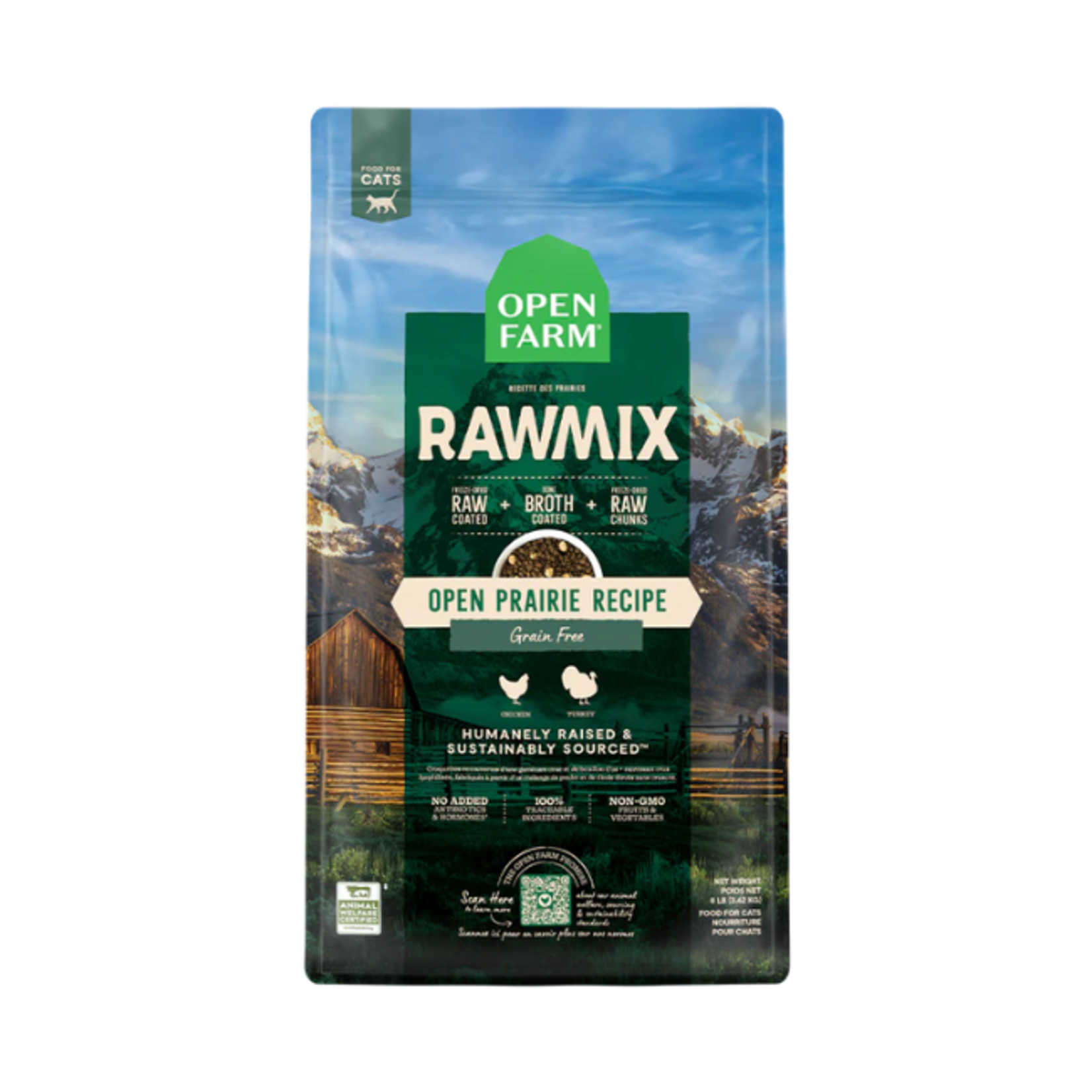 Open Farm Open Farm GF C Raw Mix Prairie 2.25#