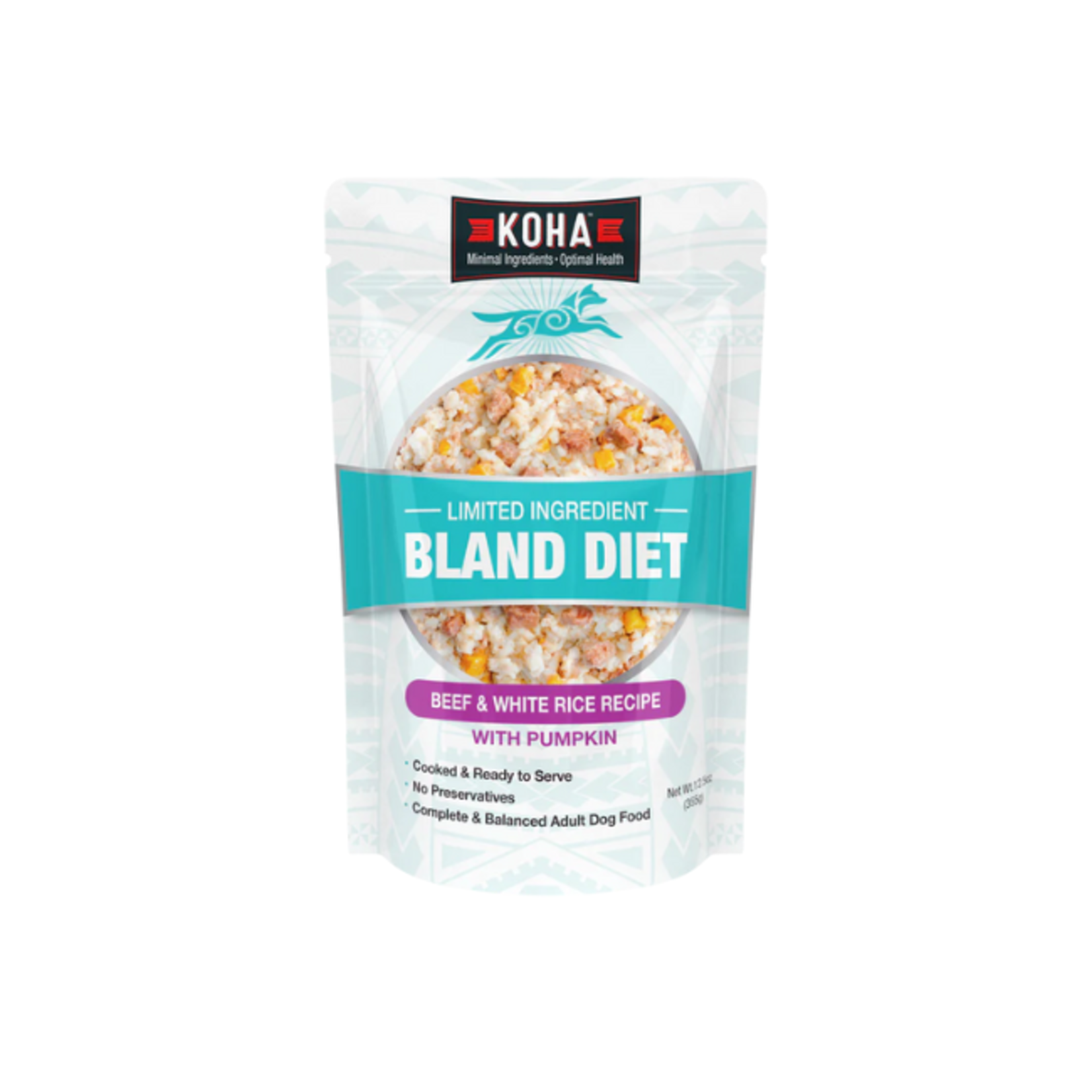 Koha Koha Bland Diet Beef & Rice 12.5oz