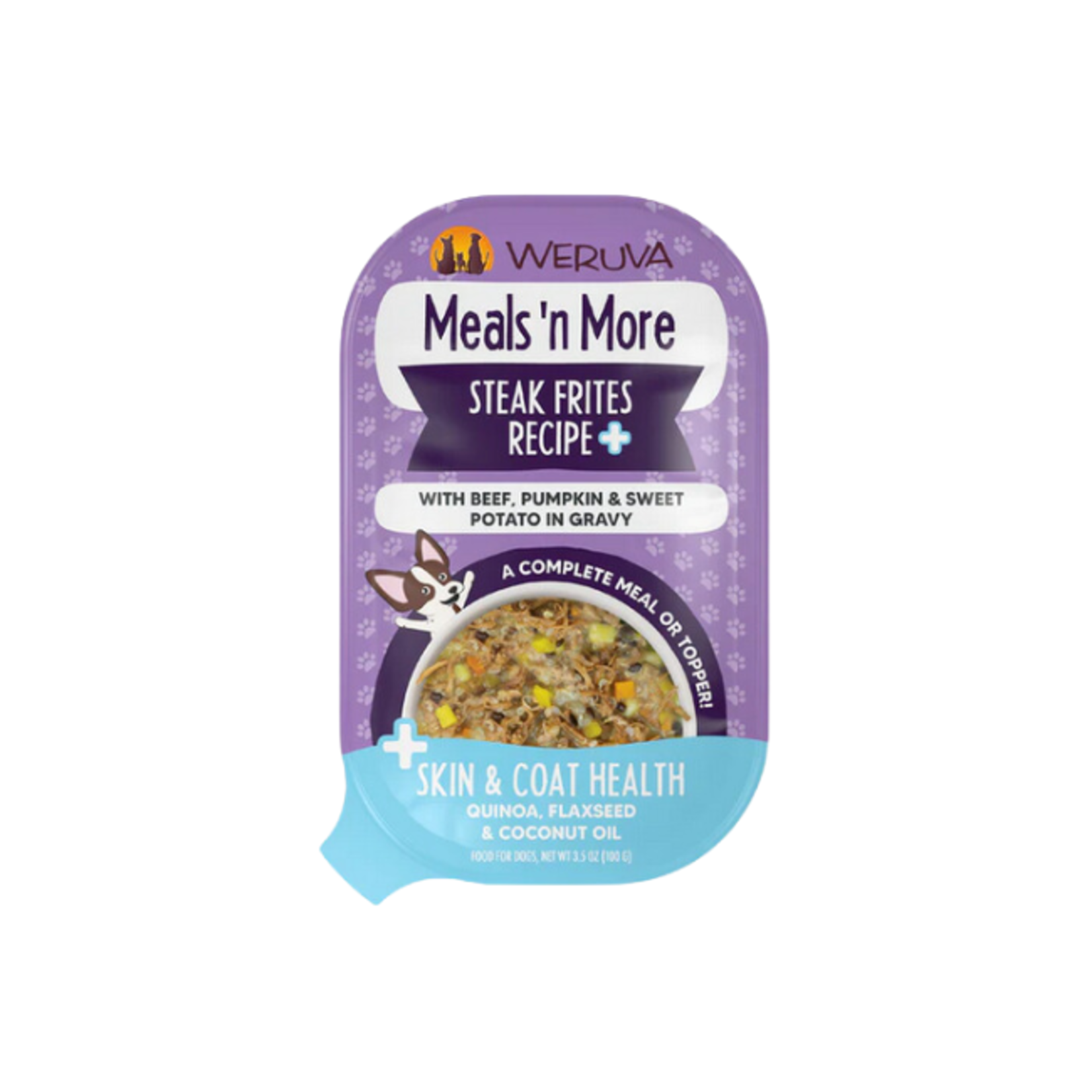 Weruva Weruva Dog Meals'n More Skin & Coat Steak Frites 3.5oz