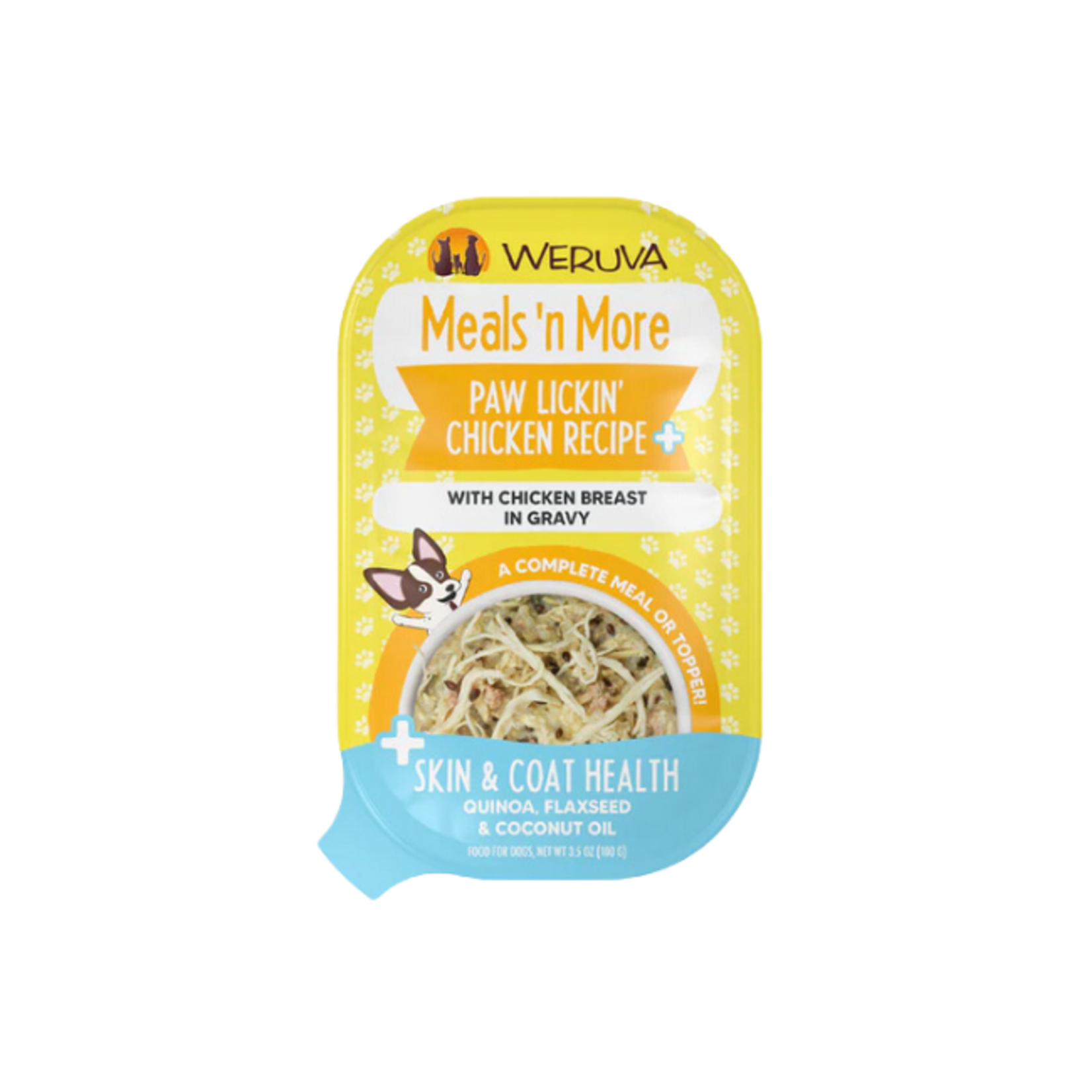 Weruva Weruva Dog Meals'n More Skin & Coat Paw Lickin' Chicken 3.5oz