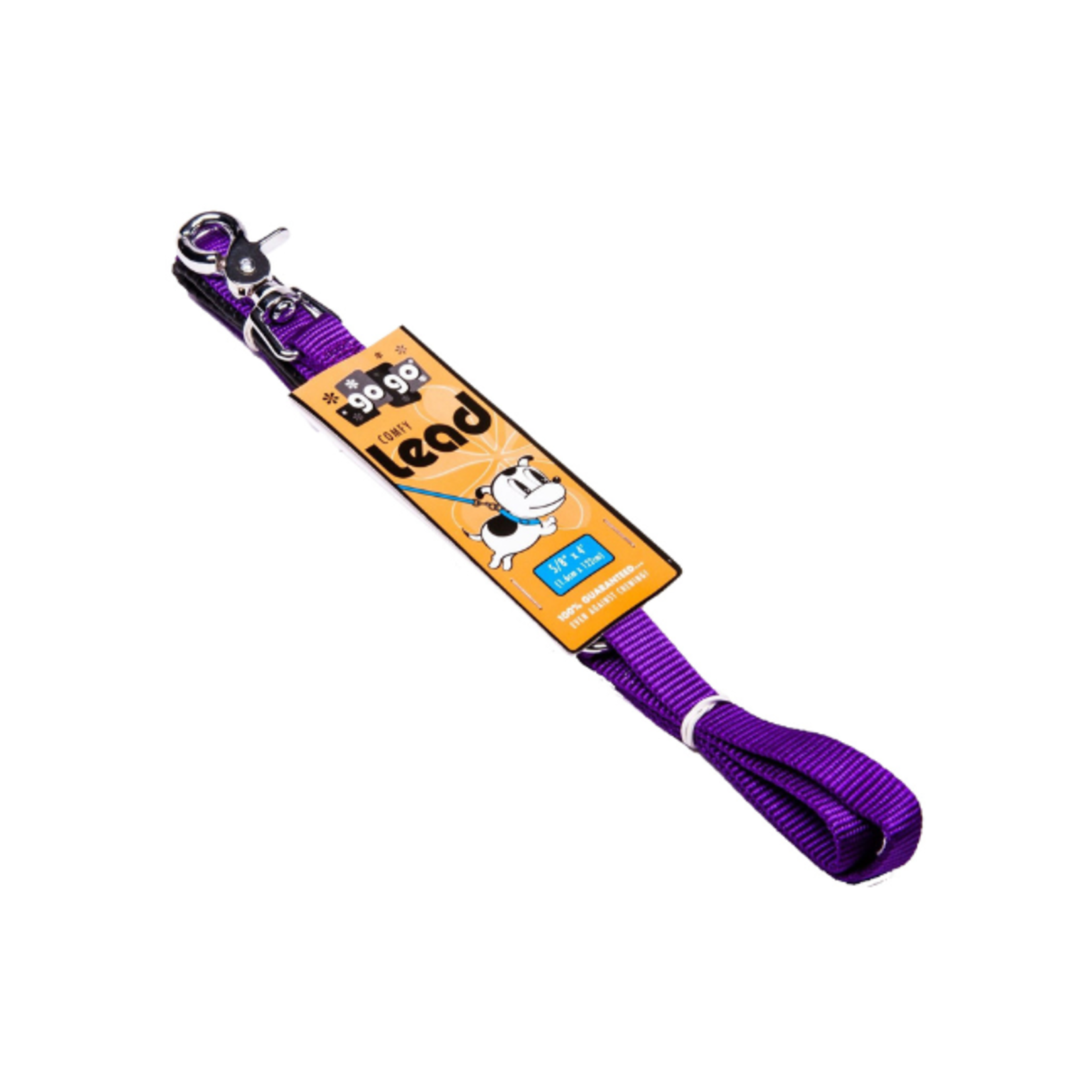 Gogo Gogo Comfy Leash Purple 5/8" x 4'