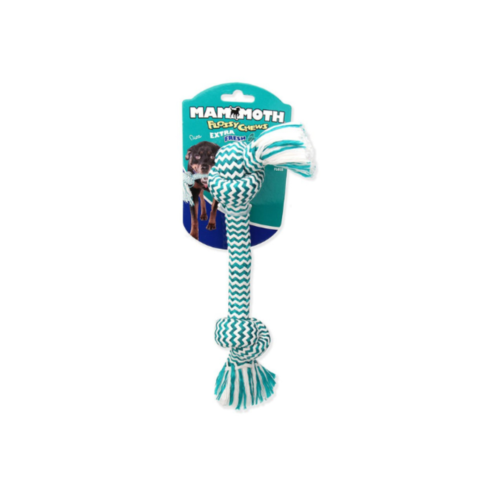 Mammoth Mammoth Flossy Chew 2 Knot Rope Large 14"