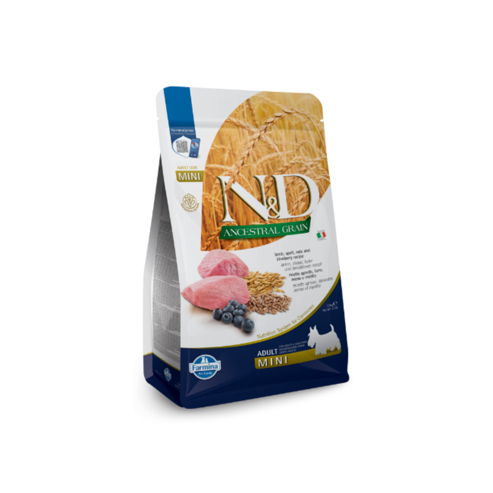 Farmina N D Dog Ancestral Grain Lamb Blueberry Mini 5.5 Twelve Paws Pet Supply