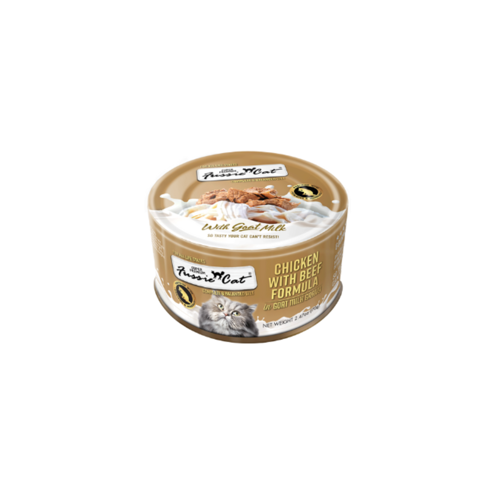 Fussie Cat Fussie Cat Chicken & Beef in Goat Milk 2.47oz