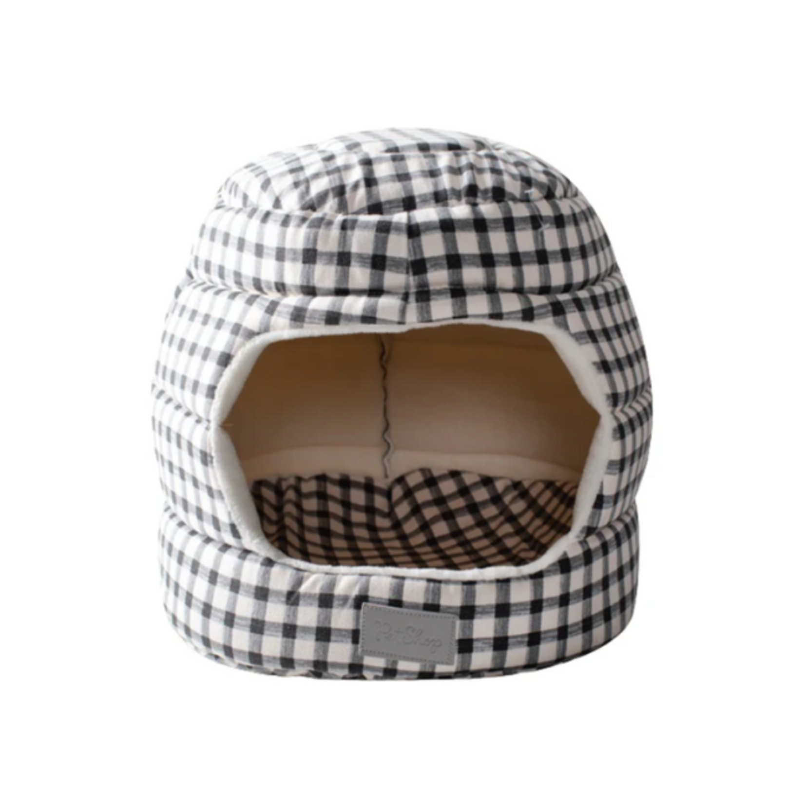 Fringe Pet Studios Fringe Gingham Pet Hut Bed