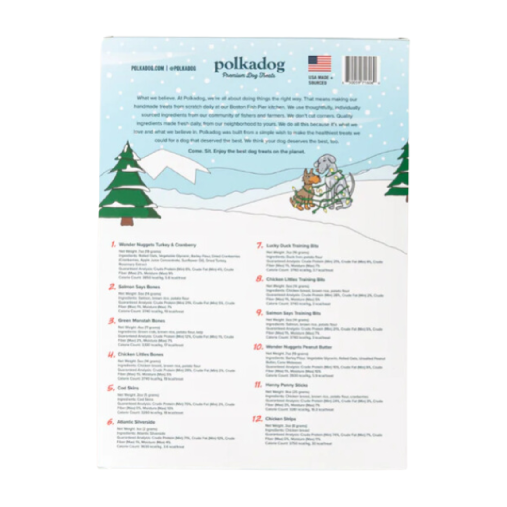 Polkadog Polkadog Christmas Advent Calendar 12-days