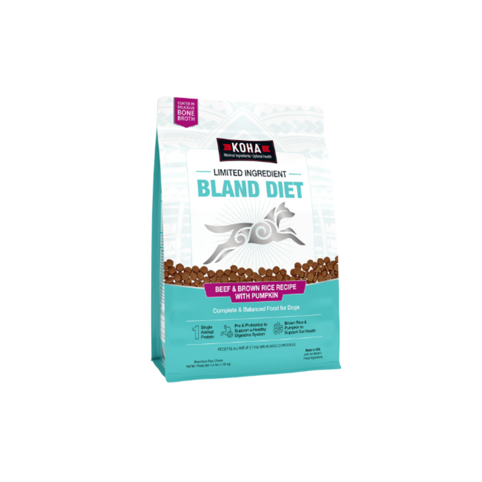 Koha Koha D Bland Diet Beef & Brown Rice 3.5#