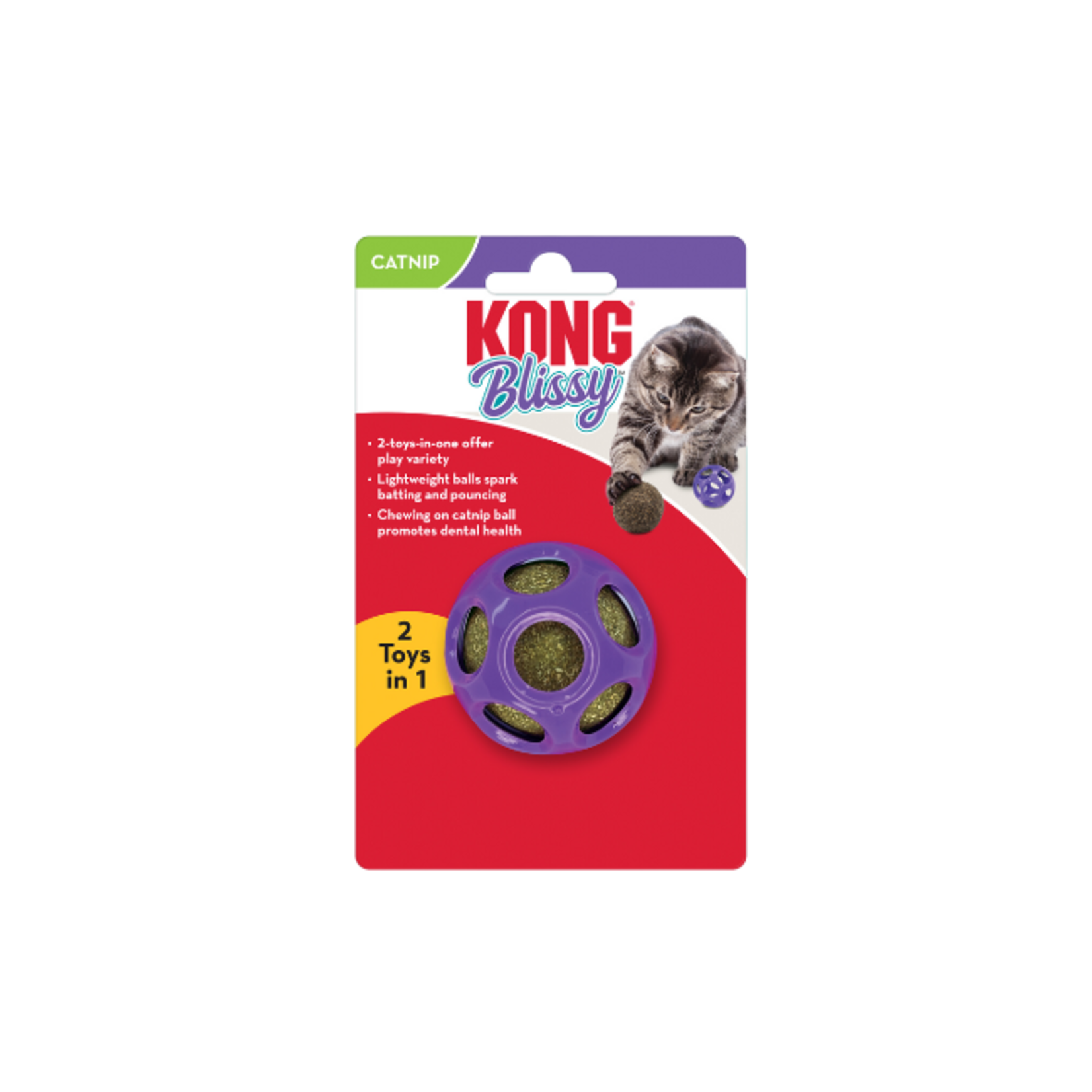 Kong Catnip Blissy Moon Ball