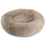 Arlee Rover Rest Shaggy Donut Bed Taupe 39"