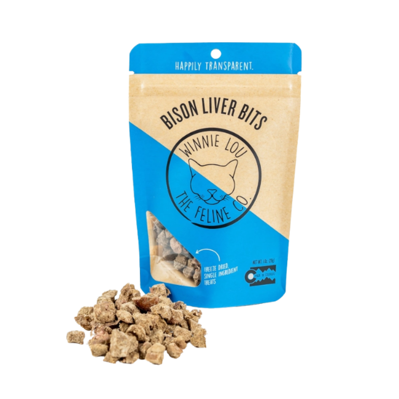 Winnie Lou Winnie Lou Cat Bison Liver Bits 1oz