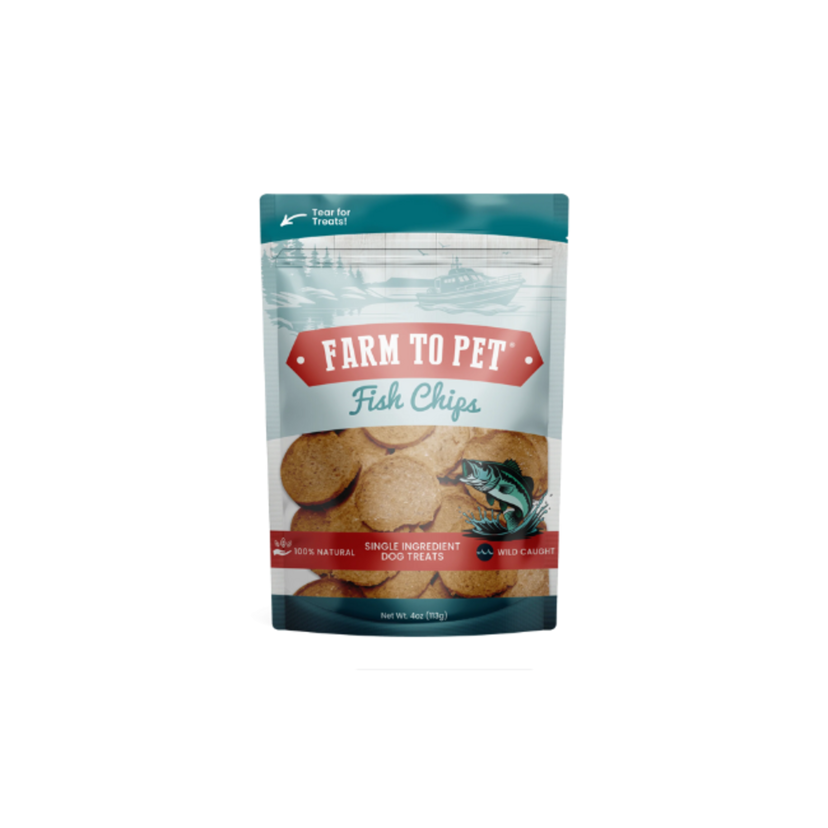 Farm To Pet Farm To Pet Fish Chips 4oz