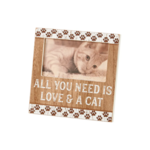 Primitives By Kathy All You Need is Love & A Cat Picture Frame