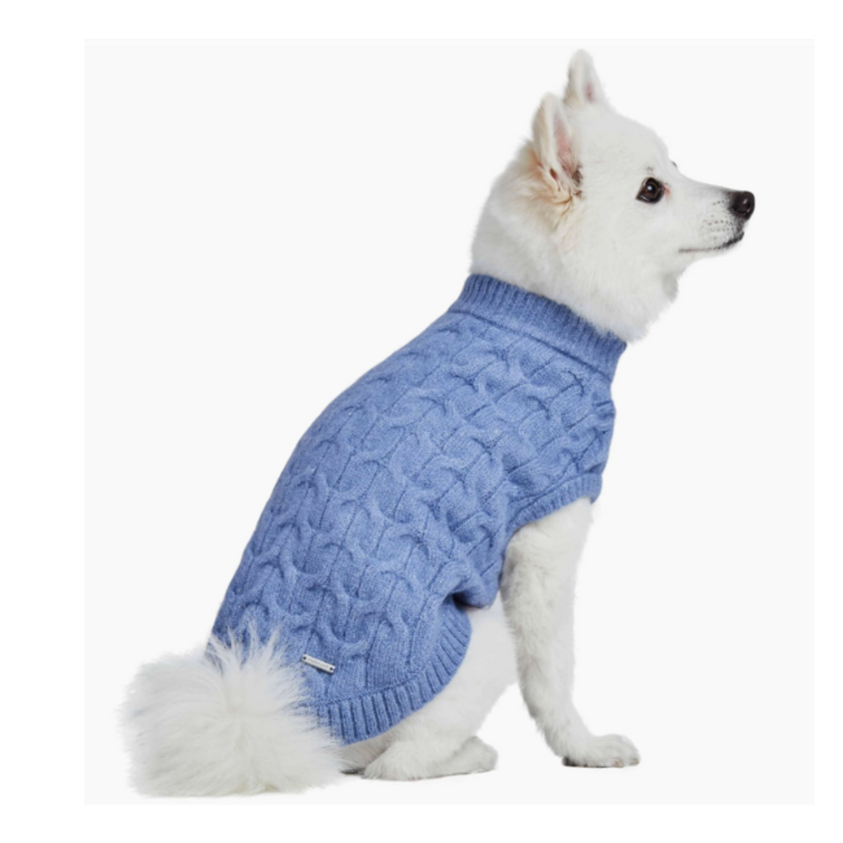 Blueberry Pet Blueberry Pet Knit Sweater Heather Blue