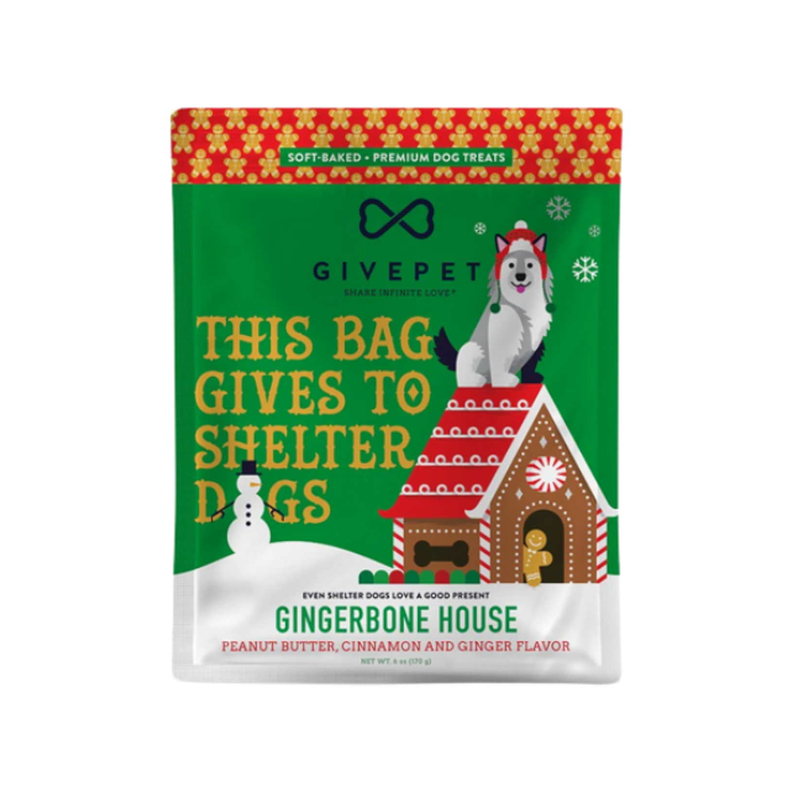 GivePet Givepet Holiday Gingerbone 6oz