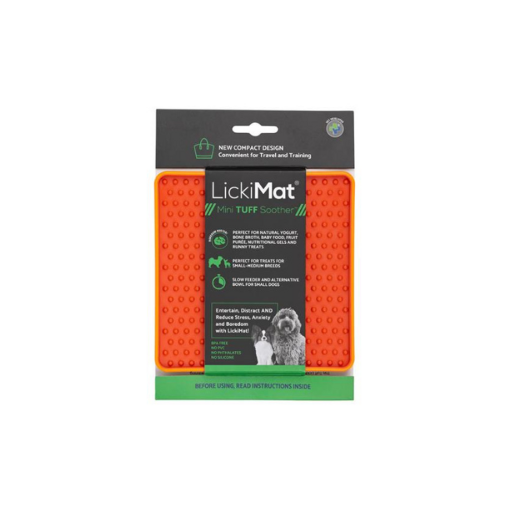 LickiMat LickiMat Tuff Soother Mat Mini Orange