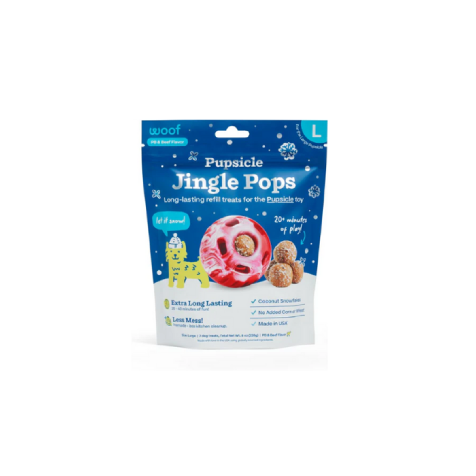 Woof Pet Woof Pet Holiday Pupsicle Pops Jingle Large