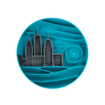 Messy Mutts Messy Mutts Silicone Lick Bowl City