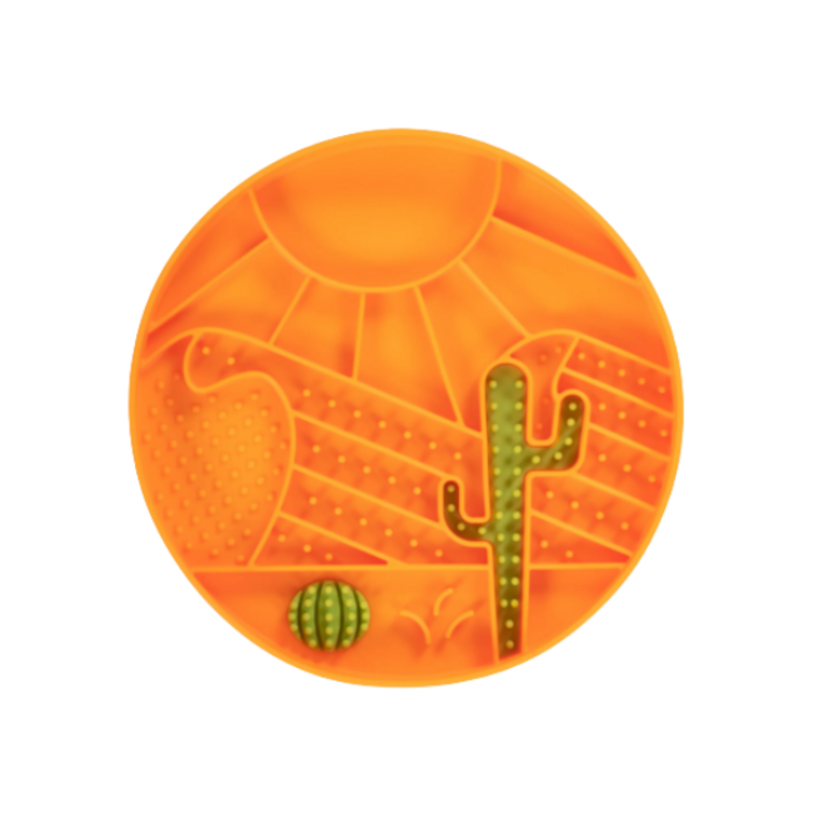 Messy Mutts Messy Mutts Silicone Lick Bowl Desert