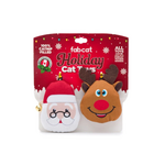Fabdog Fabcat Holiday Santa & Reindeer 2-Pack