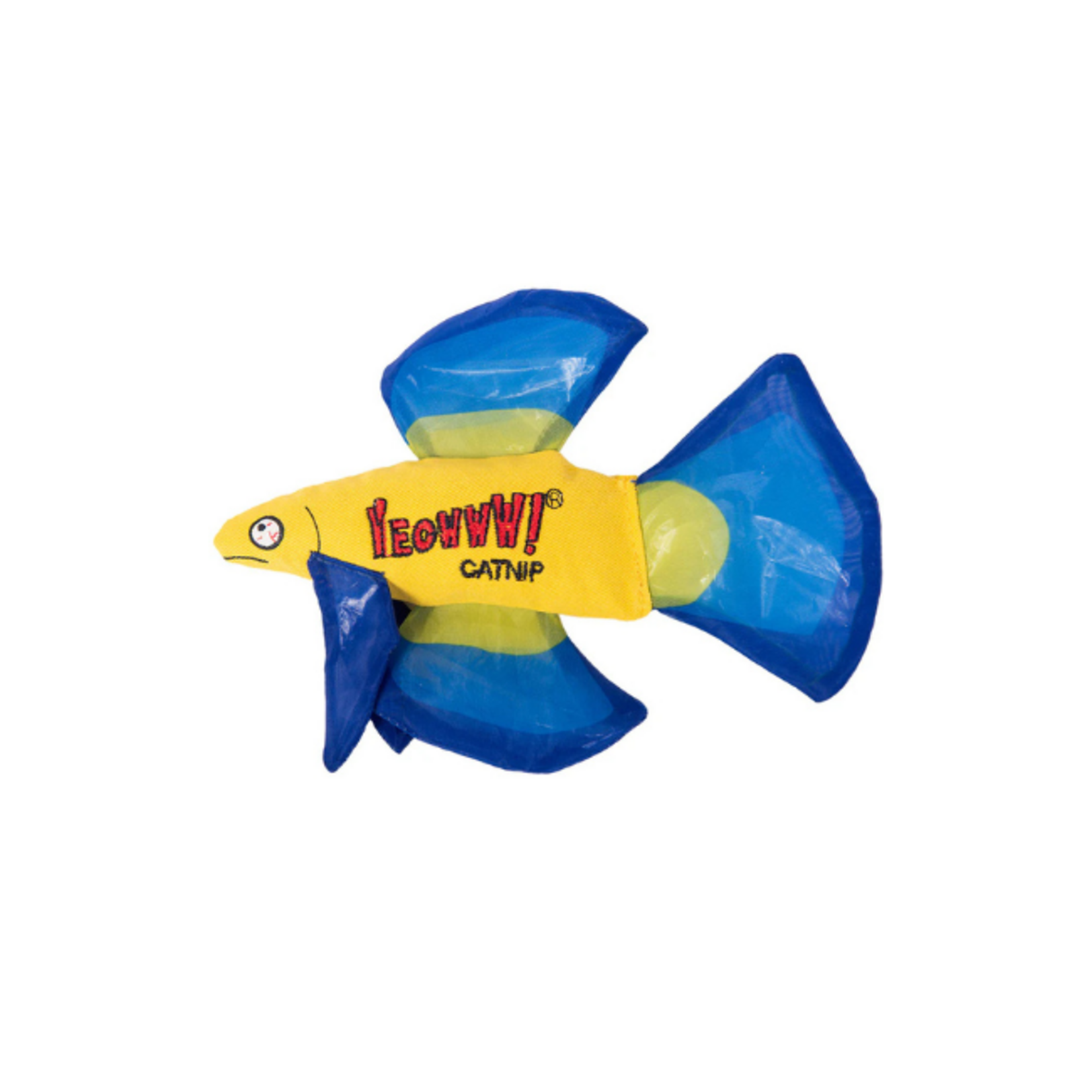 Yeowww! Yeowww Catnip Toy Blue Beta Fish