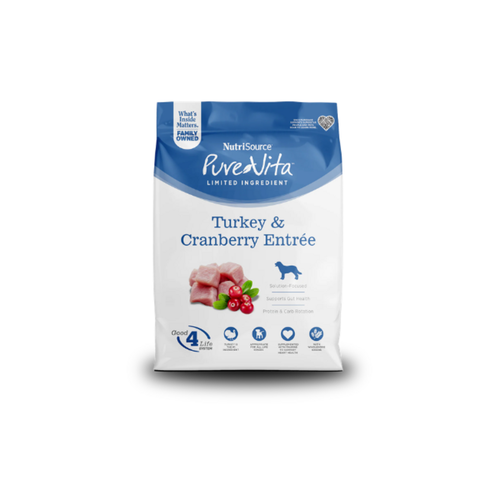 PureVita PureVita Dog Turkey & Cranberry 4#