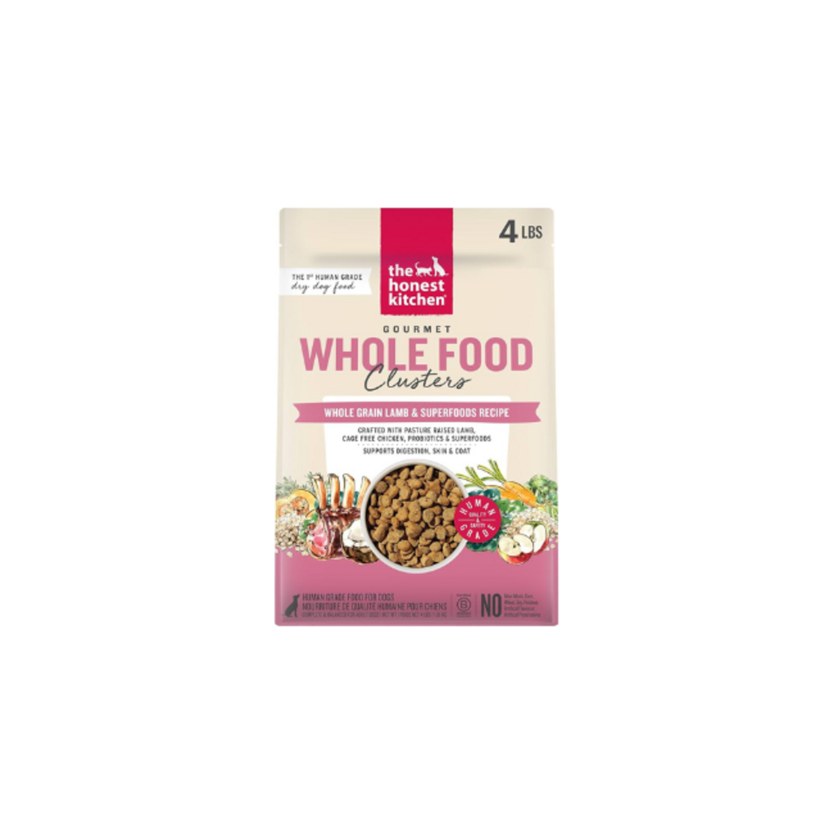 The Honest Kitchen The Honest Kitchen Clusters Whole Grain Lamb 4#