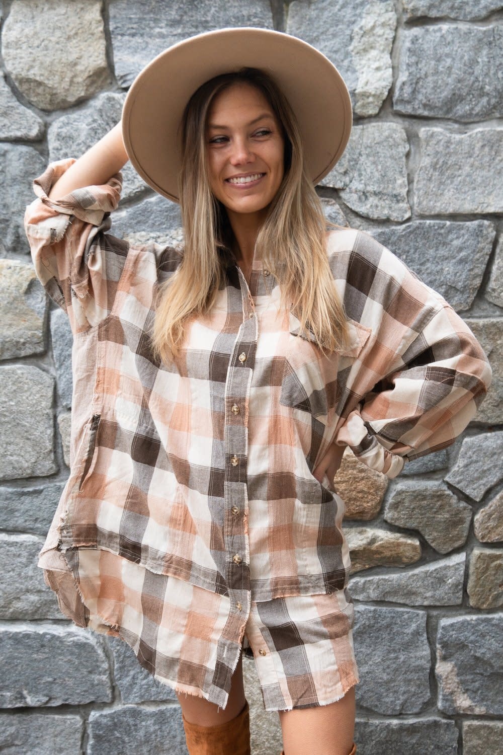Vermont Flannel Dress - Bohdii Boutique