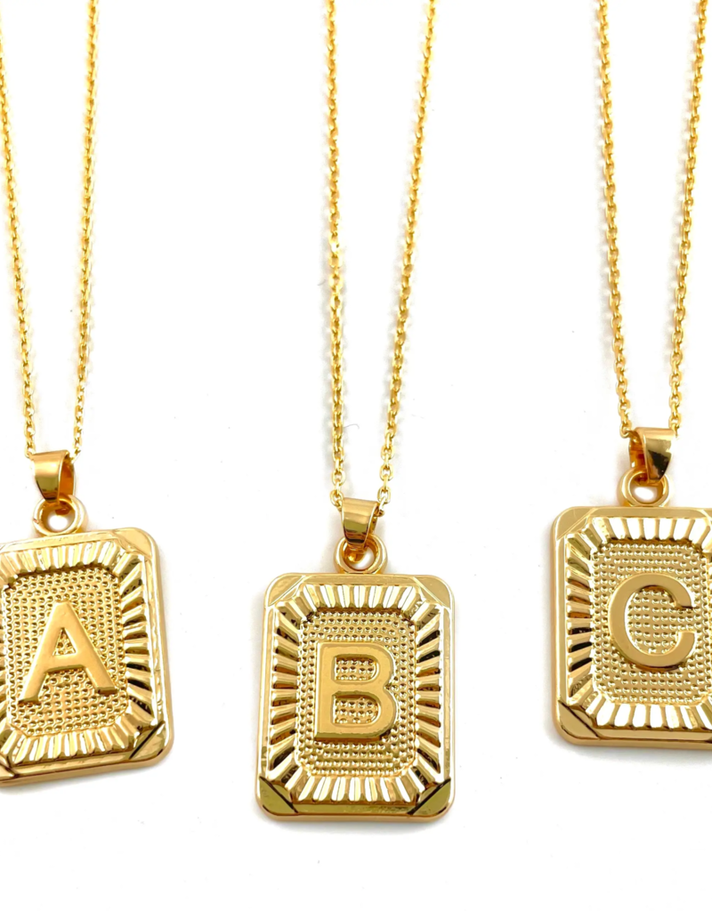 Gold Initial Necklace Bohdii Boutique