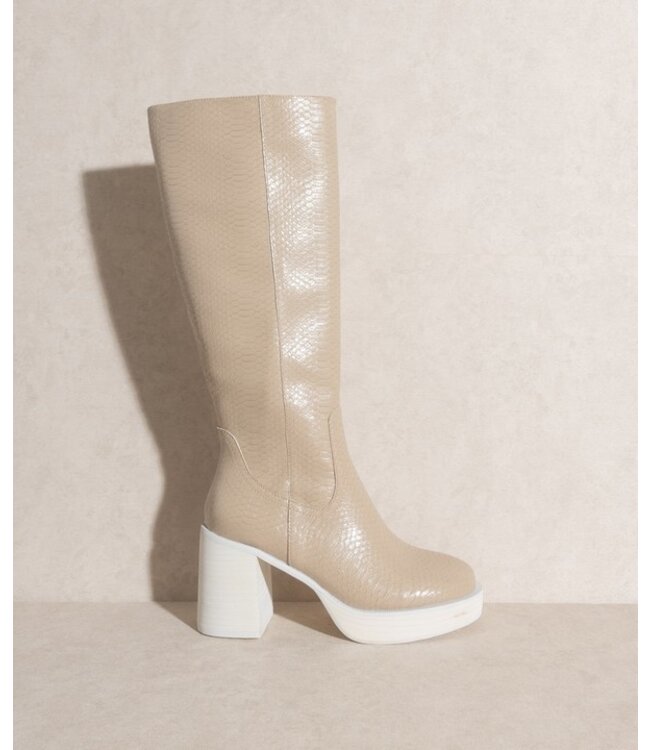 I Love You Latte Platform Boot