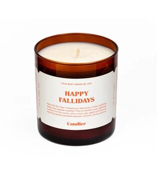 Happy Fallidays Candle