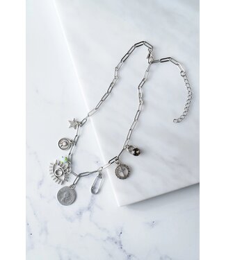 When In Greece Charm Necklace