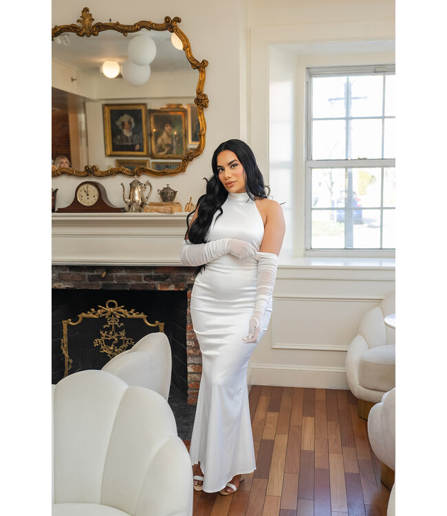 I Do! Halter Maxi Dress