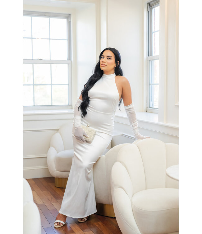 I Do! Halter Maxi Dress