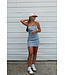 No Caller ID Denim Mini Dress