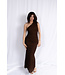 Hot Like Chocolate Midi Dress