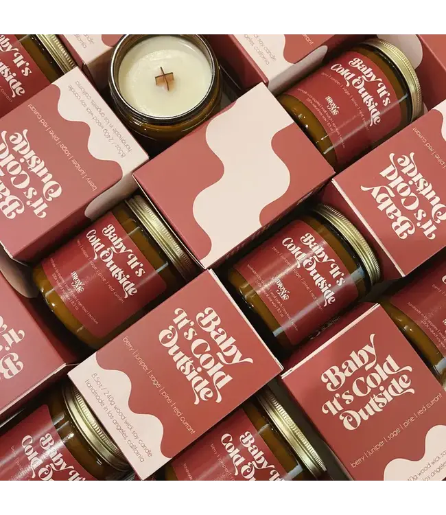 Baby Its's Cold Outside Candle