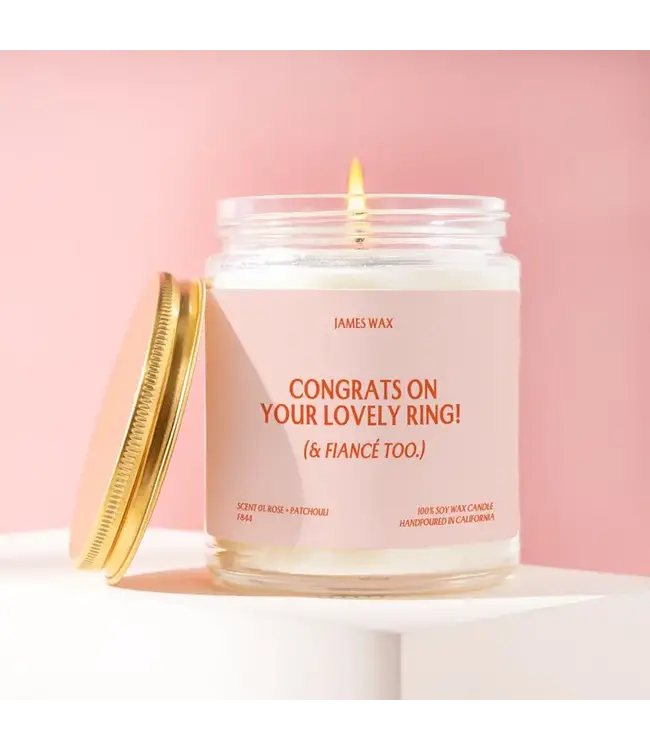 Congrats On Your Lovely Ring Candle