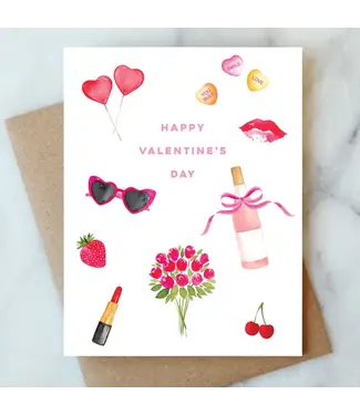 Girly Galentine's Card