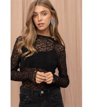 Keep You Waiting Lace Top