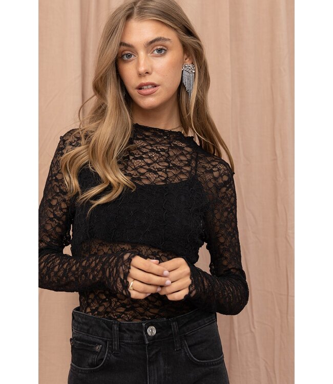 Keep You Waiting Lace Top