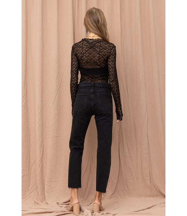 Keep You Waiting Lace Top